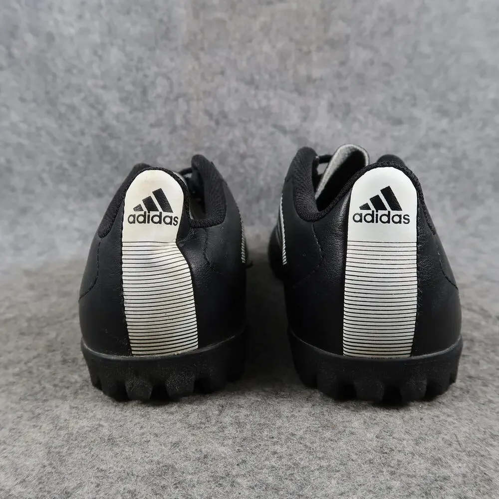 Adidas Shoes Kids 3.5 Goletto VIII Turf Soccer Cleats Black White Lace Up Sport